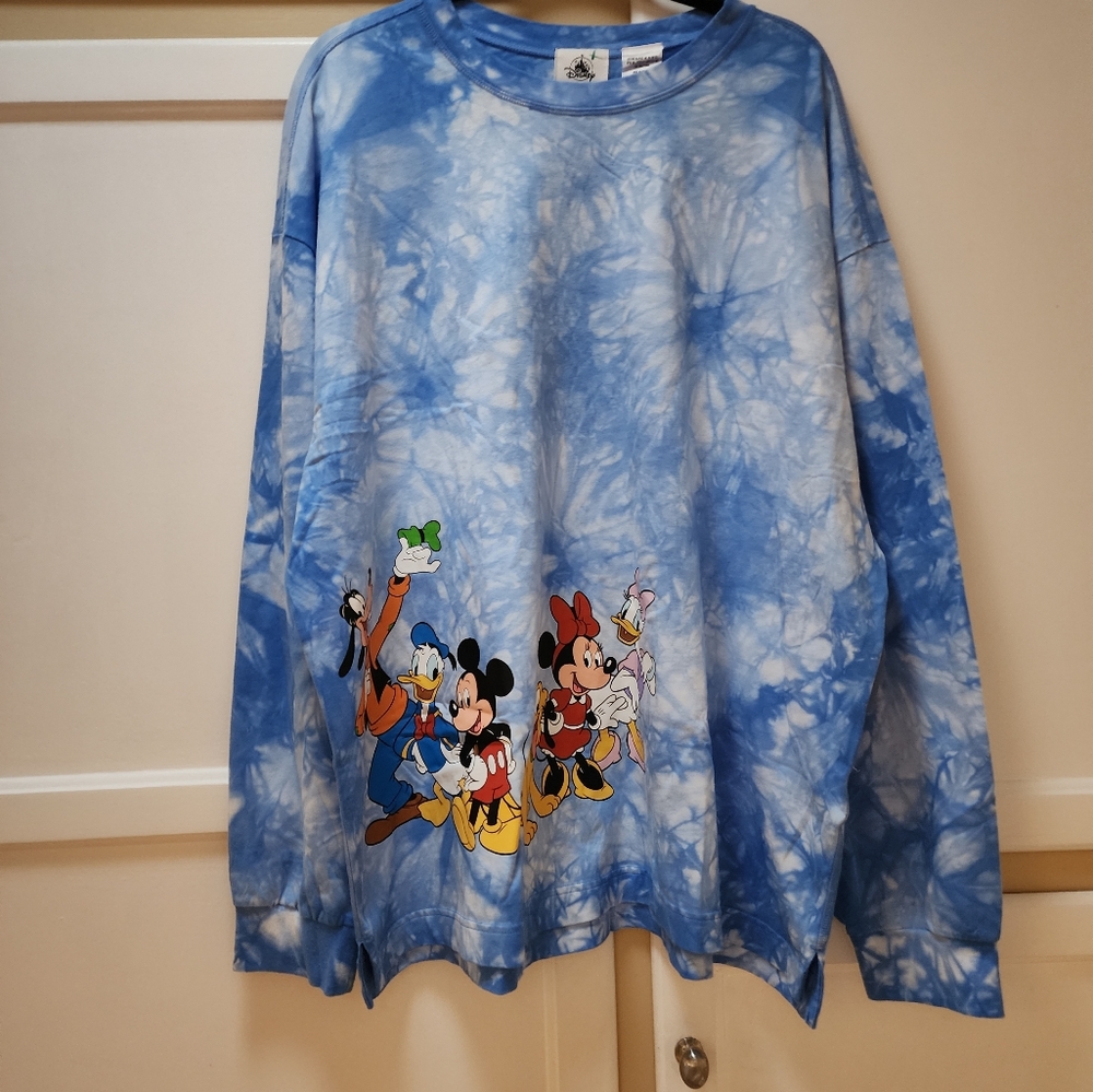 Disney Tie-Dye Unisex Character Long-Sleeve Spirit Jersey. NWT - Picture 12 of 15